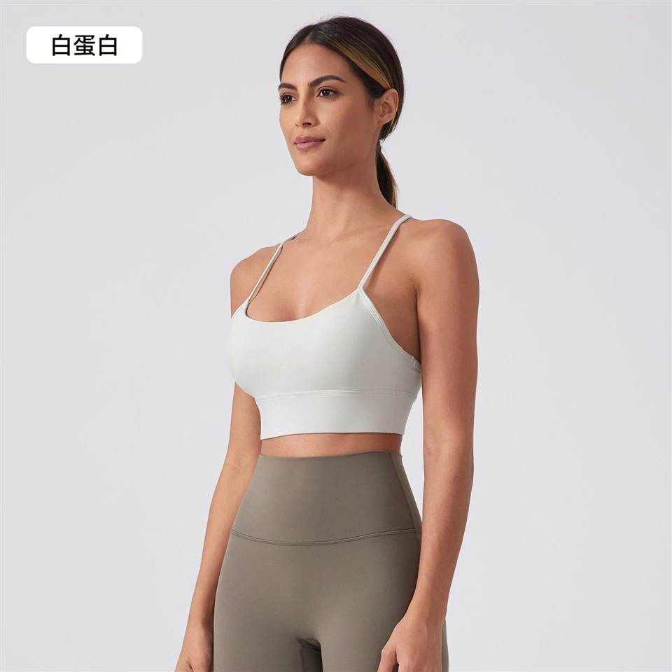 Women's New Style Running Sports Bra Sexy Y-Back Design Shock-Absorbing Push-Up Yoga Sports Bra